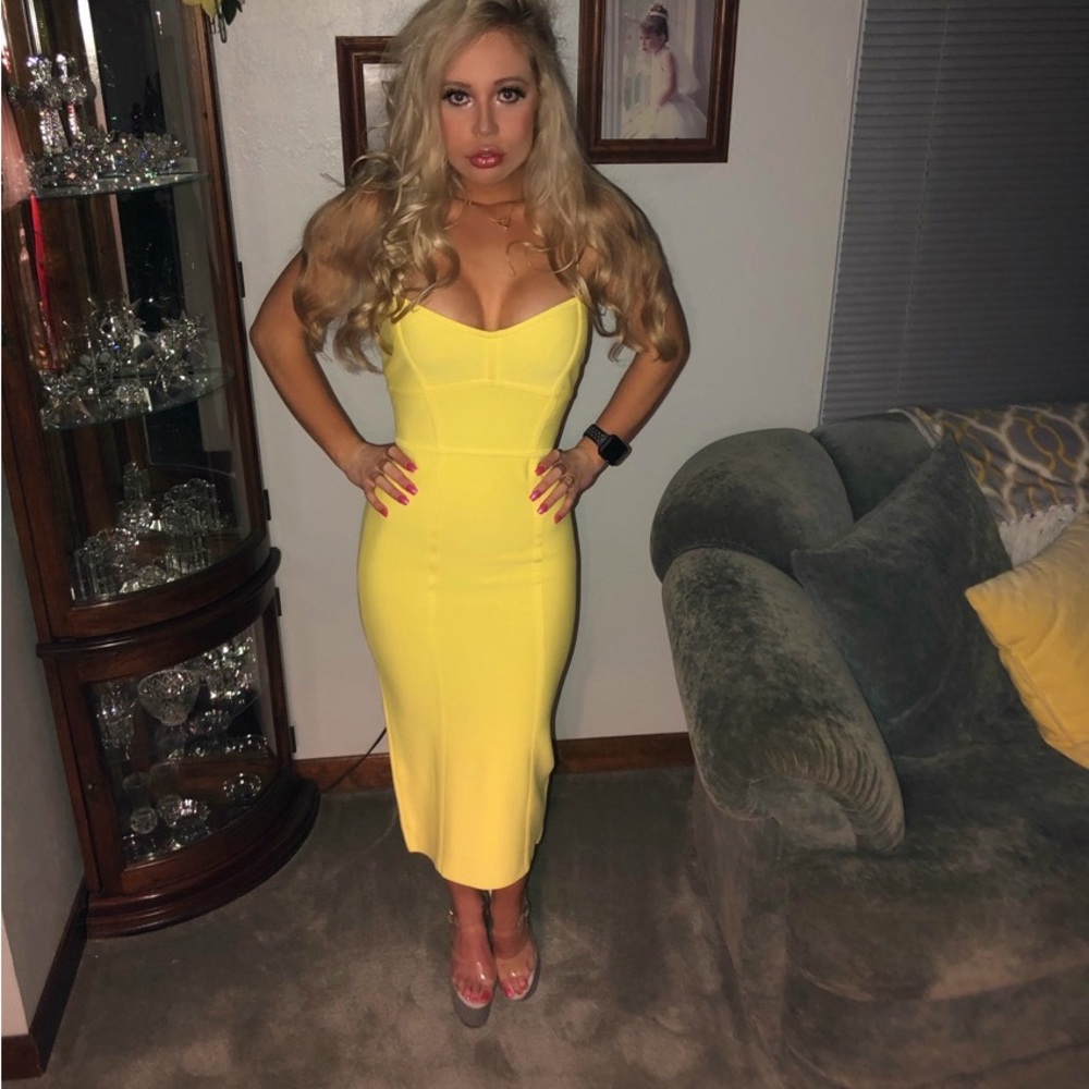 BCBG Yellow Dress
